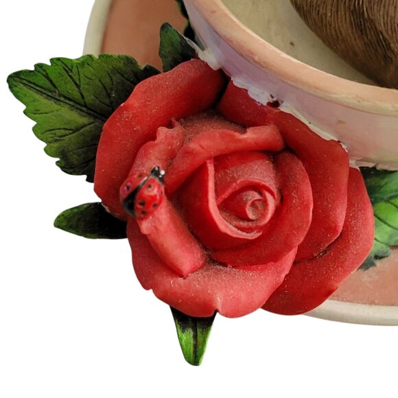 Vintage Fitz and Floyd Charming Tails "World's Finest Grandma" Figurine - Picture 5 of 13